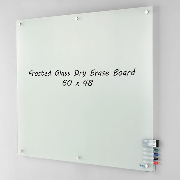 Global Industrial Glass Board, 48, 60, Frosted 695512 - main